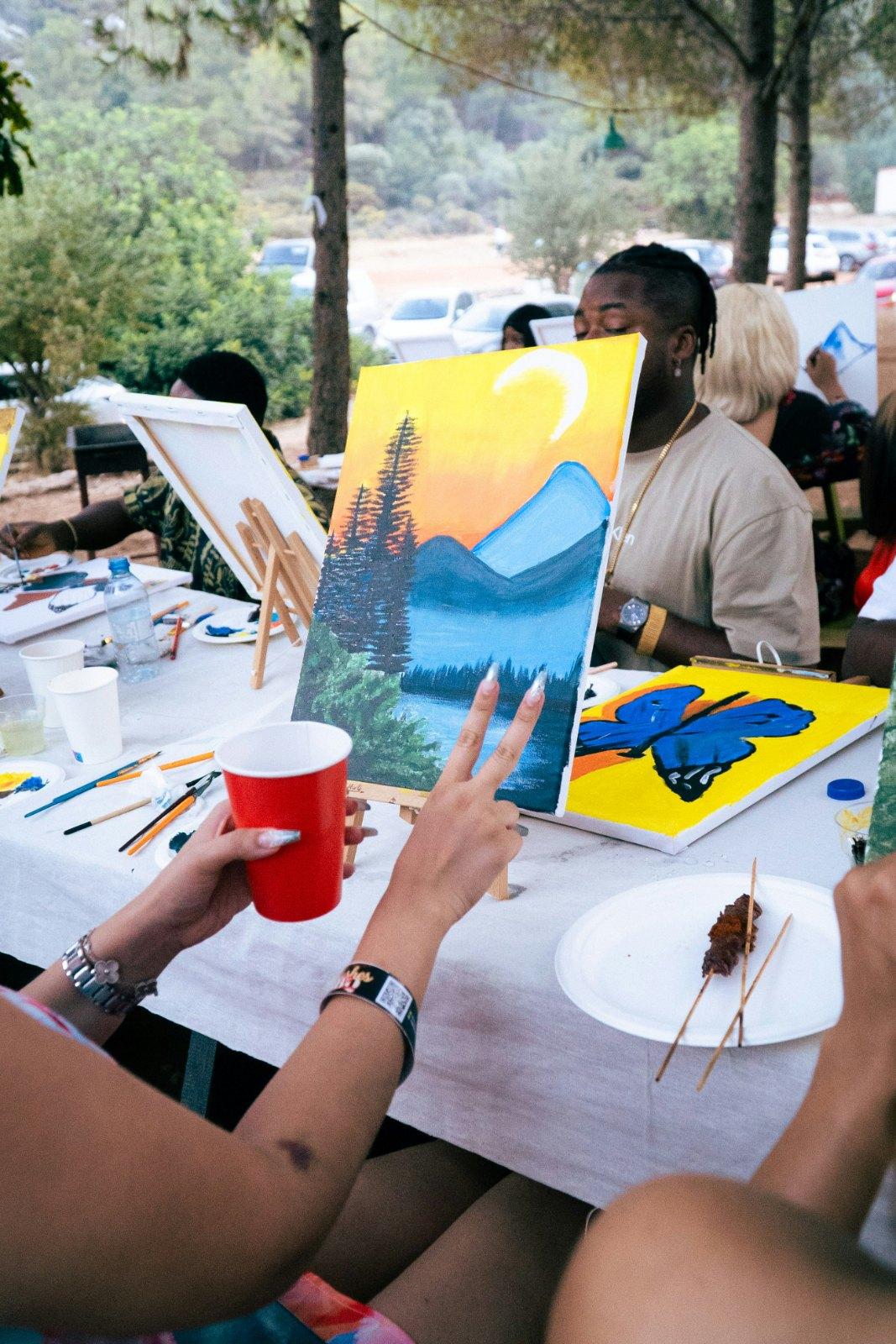 Art night for people who do not know what they are doing 1